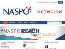 Tablet Screenshot of community.naspo.org
